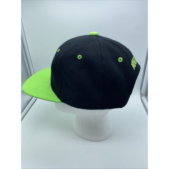 Minecraft Black Green Adjustable Baseball Cap Hat Snap-back Golden Lion OSFM - Picture 5 of 7